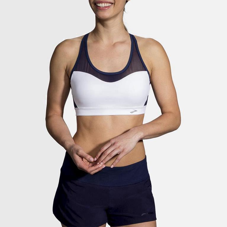 Brooks Fastforward Crossback Womens Running Bra Ireland White (ABWK-63452)